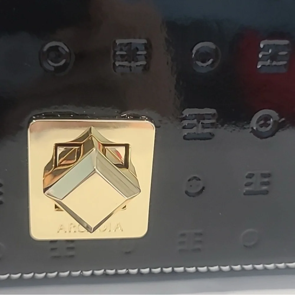 Arcadia Luxury Black and Gold Designer Shoulder or Crossbody Bag - Picture 9 of 13